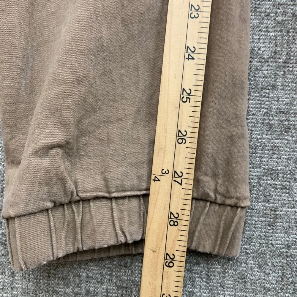 TRUE RELIGION Cargo Jogger‎ Pants Tan Elastic Waist Drawstring Logo Mens XL